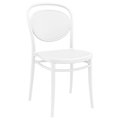 Compamia 17.3 in. Marcel Resin Outdoor Chair, White ISP257-WHI